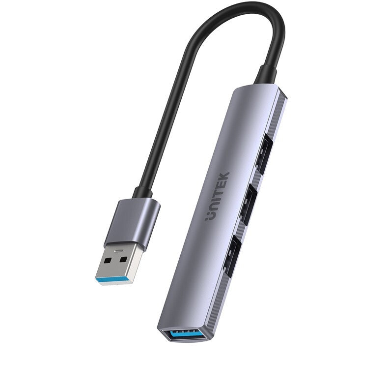 UNITEK 4合1 USB 3.2 Gen 1 Hub 擴展器 (USB-A 5Gbps x1. 2.0 x3 支援OTG)